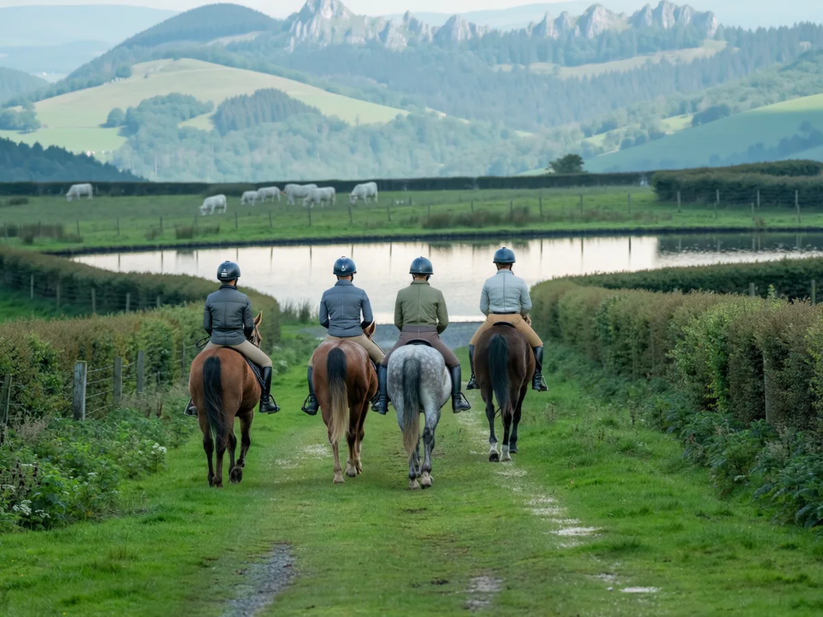 Balade à cheval dans l'Ain, autour de Savigneux