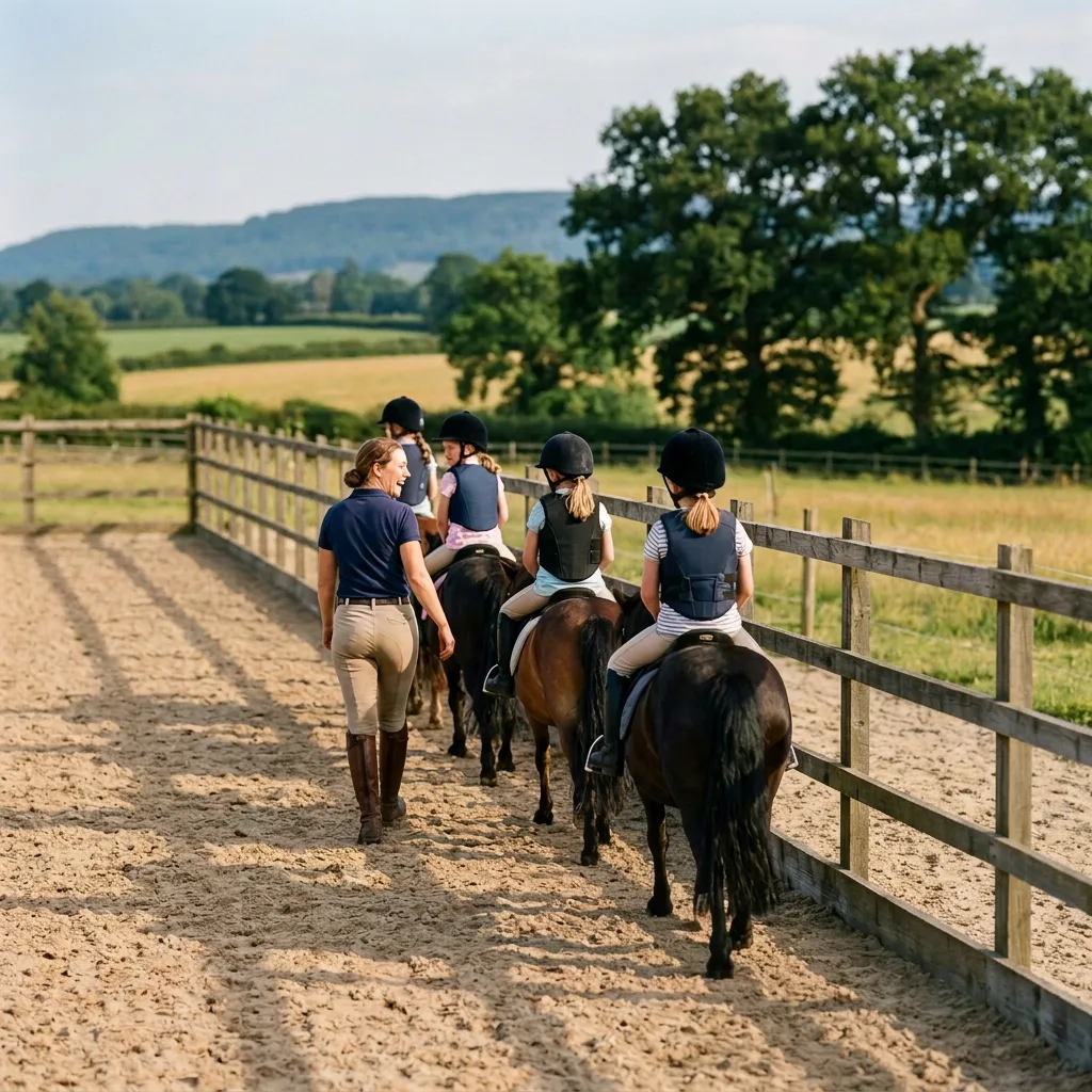 Cours de poney à Savigneux, Ain